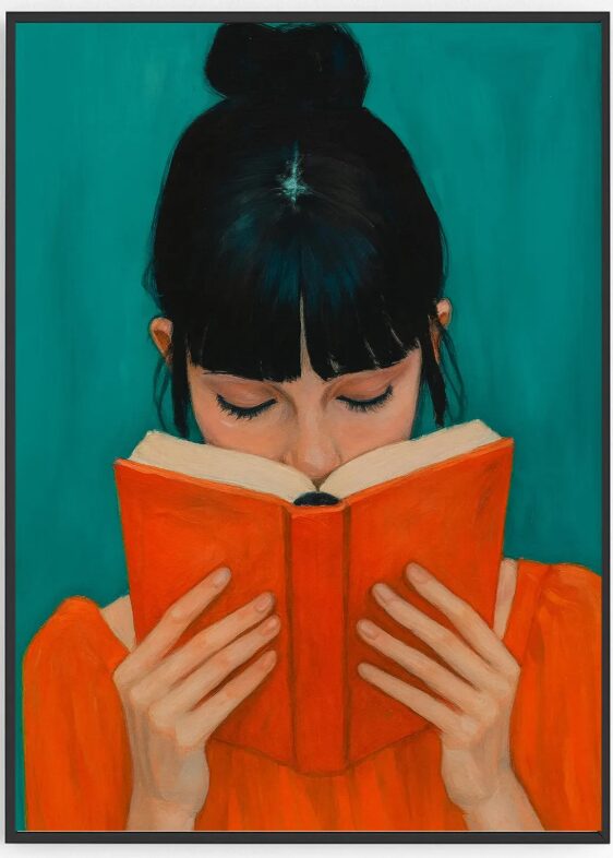 Chica leyendo novela