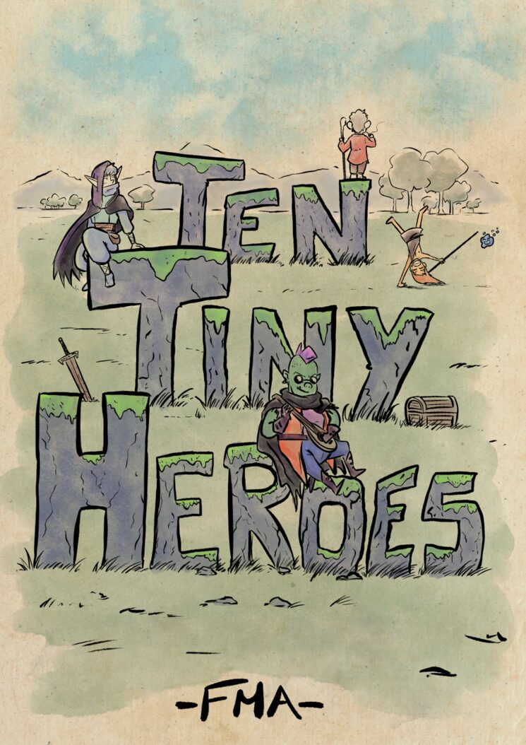 Portada provisional de Ten Tiny Heroes