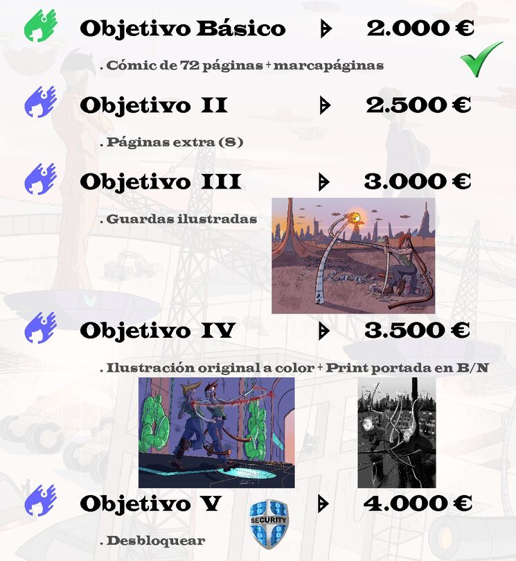 Objetivos desbloqueables