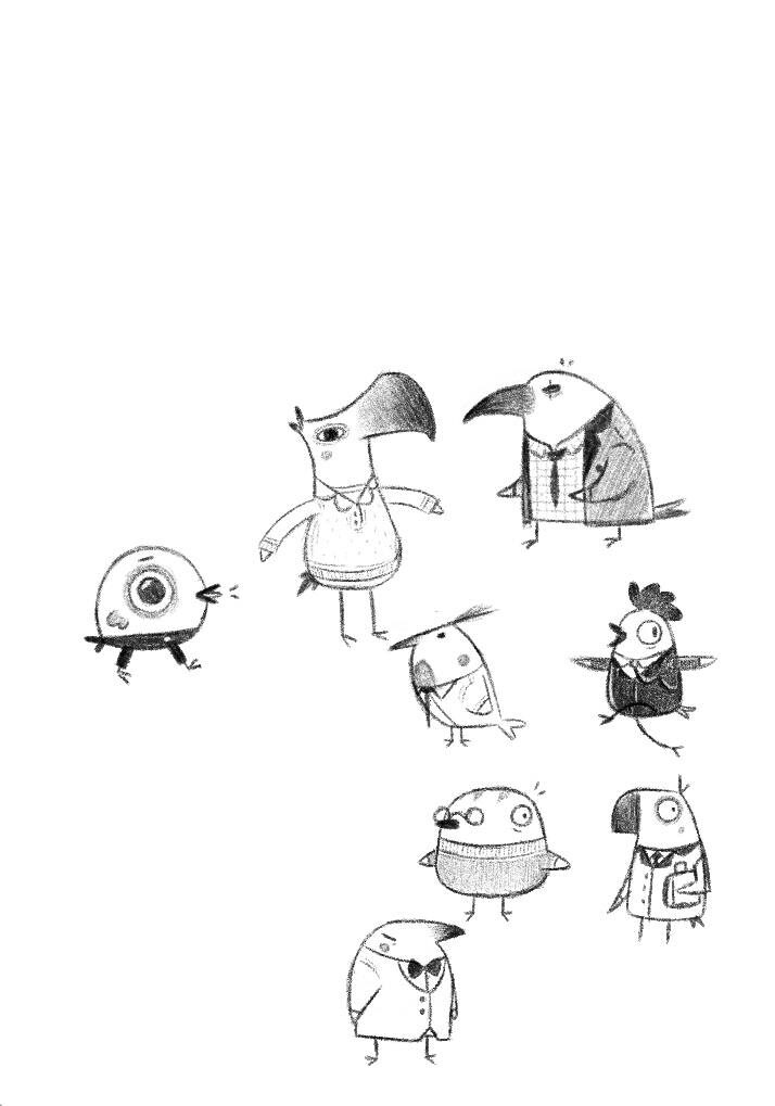 Diversos personajes que irán apareciedo después