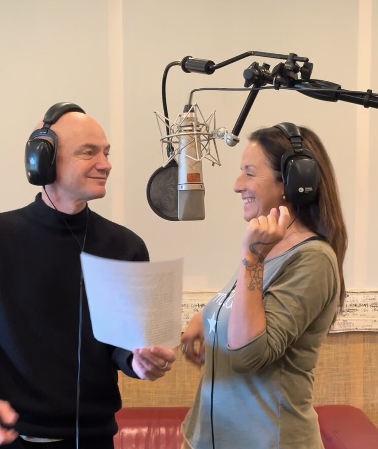 Amb Marc Parrot al seu estudi 