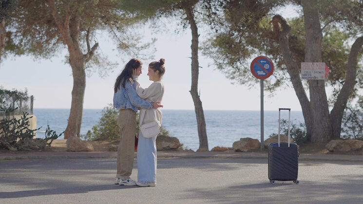 Actrices Camila Pujana y Stefanie Mora
