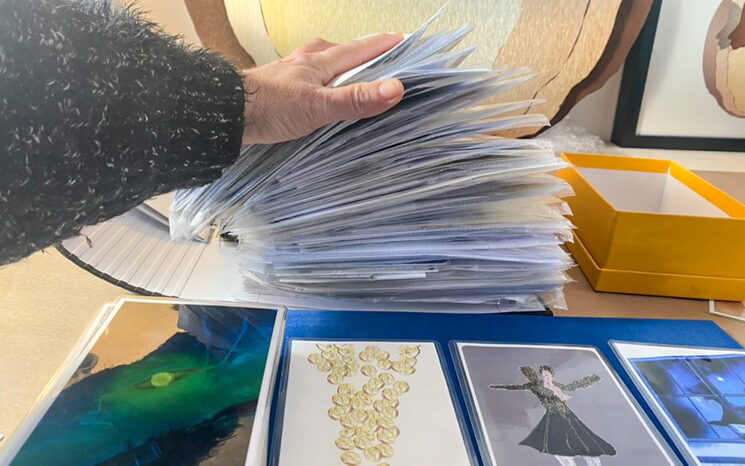 Una foto para ilustrar la trastienda de la obra, desde las primeras representaciones y anotaciones con sus desarrollos en el tiempo están aquí