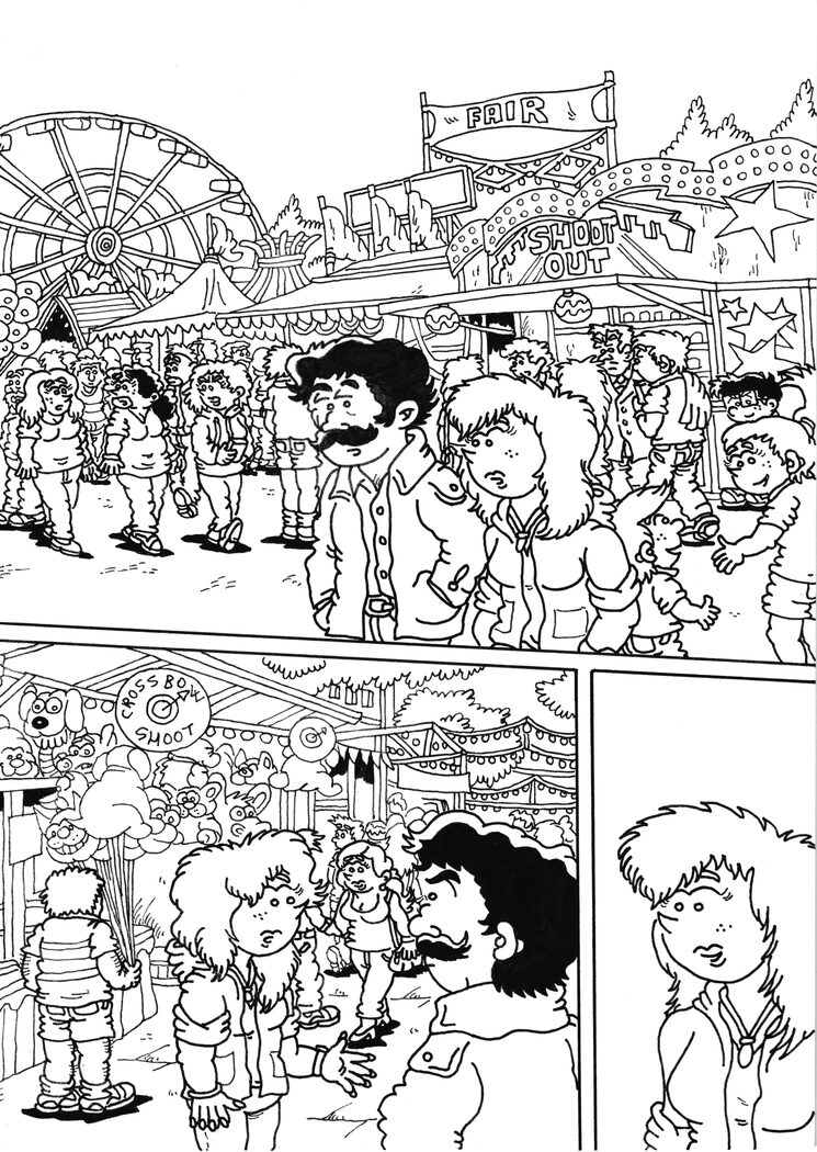 Página 1 del cómic a tinta