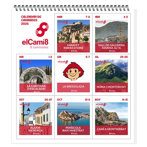 Calendari de sortides del CAMÍ8 - 2026 