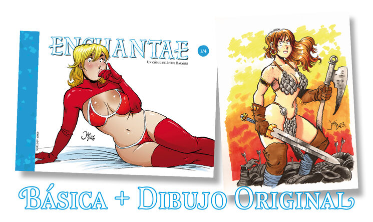 Recompensa cómic + dibujo original A4