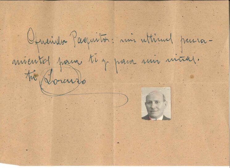 Despedida de Lorenzo Aguirre antes de ser asesinado (Porlier, 1942)
