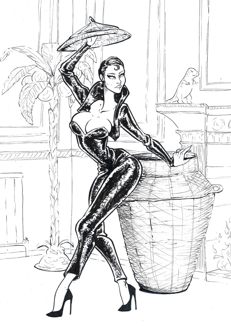 Su increíble versión de Lady Sylvia Marsh de la película Lair of the White Worm!