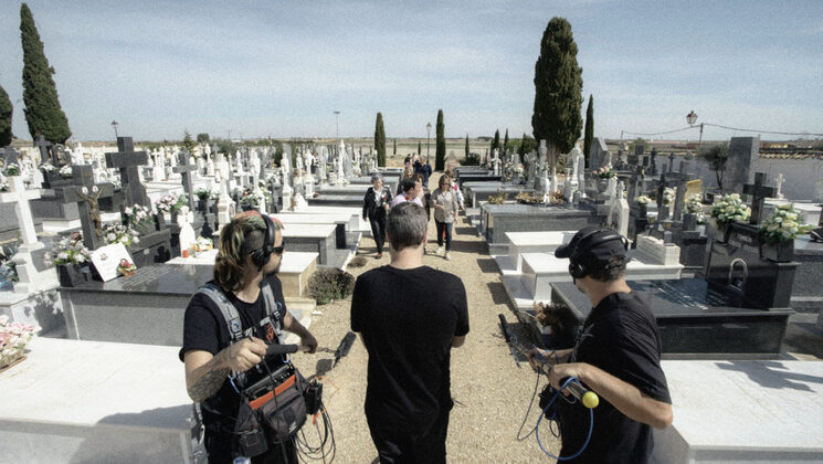 Rodaje en el cementerio de Chinchilla