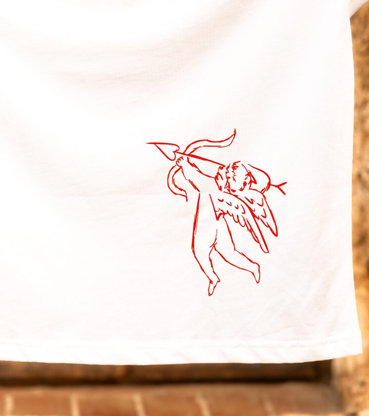 Camiseta Ángel. Parte trasera. Deseptimo