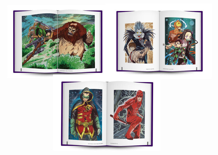 Muestras del interior del libro Watercolor Art.