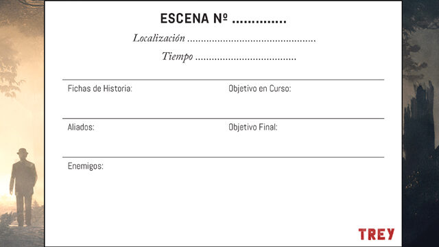 Con prácticas hojas de control de escena para que no pierdas detalle de tu partida