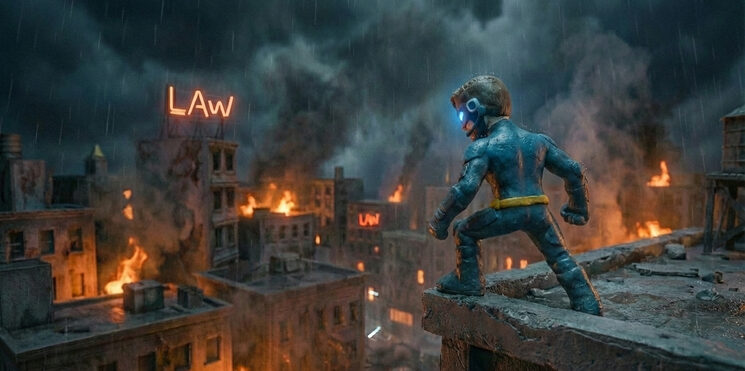 Black Sky contempla el caos de la ciudad