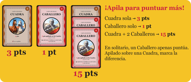 Una colocación y apilamiento eficientes son clave para maximizar los puntos
