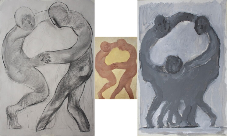 Bocetos del cartel por Alba Tatiana Moreno Glazkov