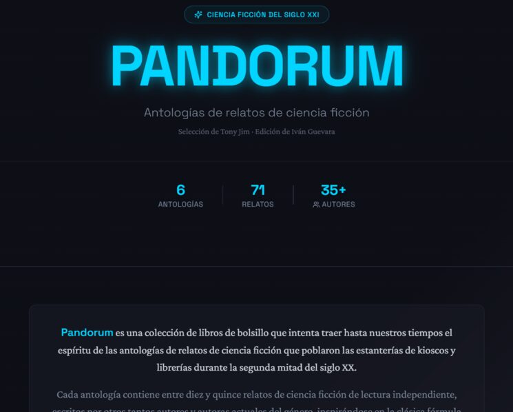 Pantalla de inicio de la app