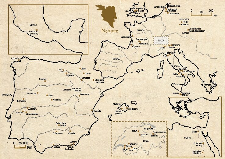 El mapa de los lugares de Netijote