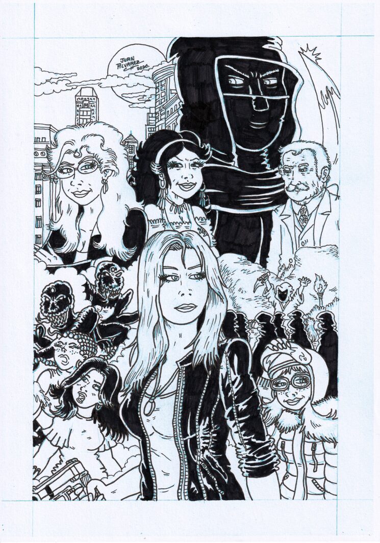 Dibujo original poster realista a tinta