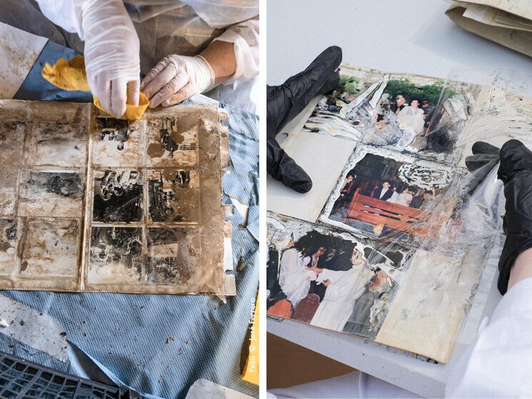 Proceso de recuperación de las fotografías