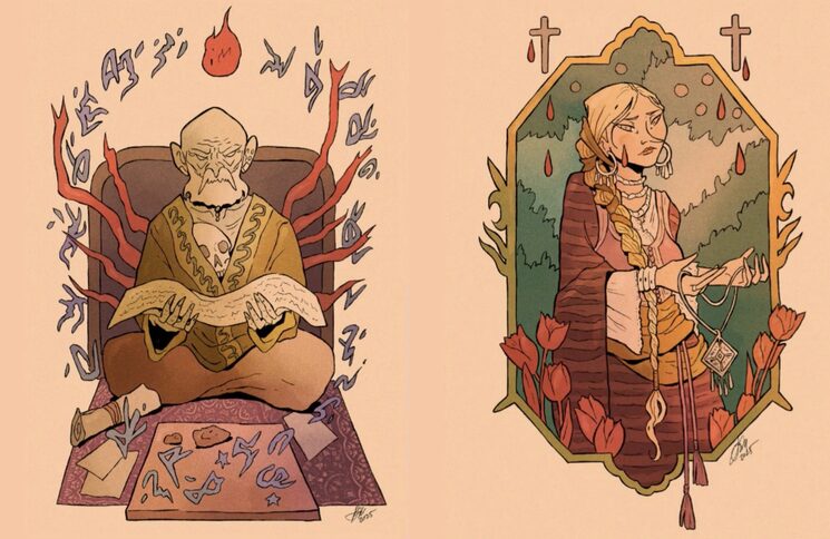 Ilustraciones interiores de Irina Hirondelle para El talismán del diablo