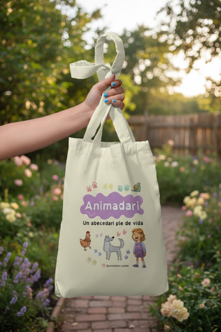 bossa de cotó orgànic de tela (totebag)