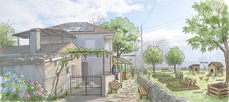 Una visión de nuestra futura ecoaldea :)