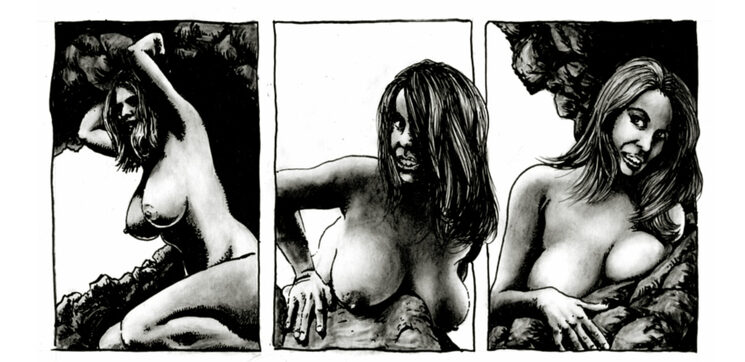 He querido captar toda la voluptuosidad de las modelos pin-up de los años 70 para el personaje de la madre de los lobos