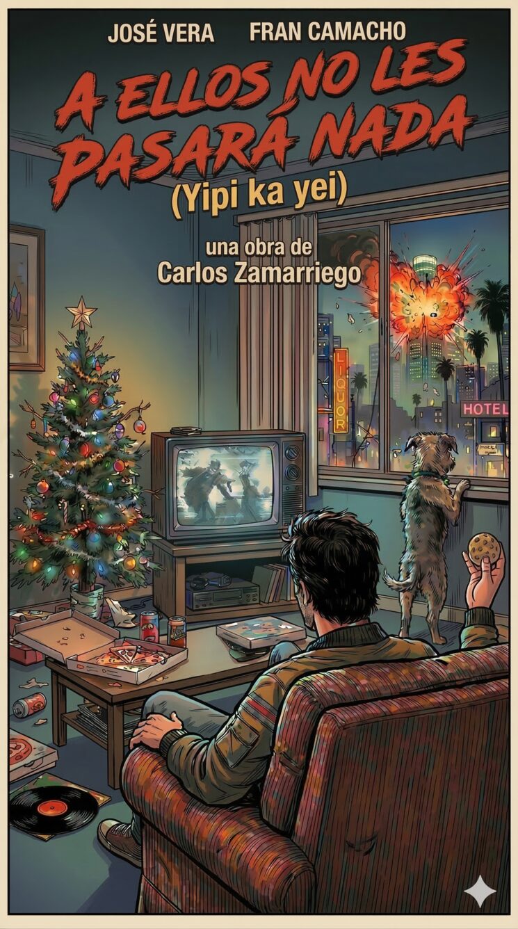 Cartel provisional de la obra