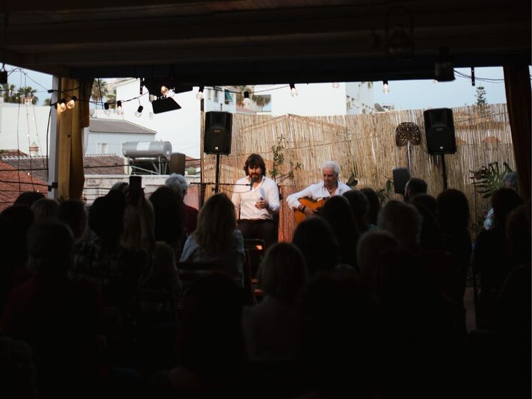 Gregorio Moya y Paco Cortés. Honores a Morente. Espacio de Arte Tr3s Puertas. Fotografía: Daniel Muñoz. Ed. 2025