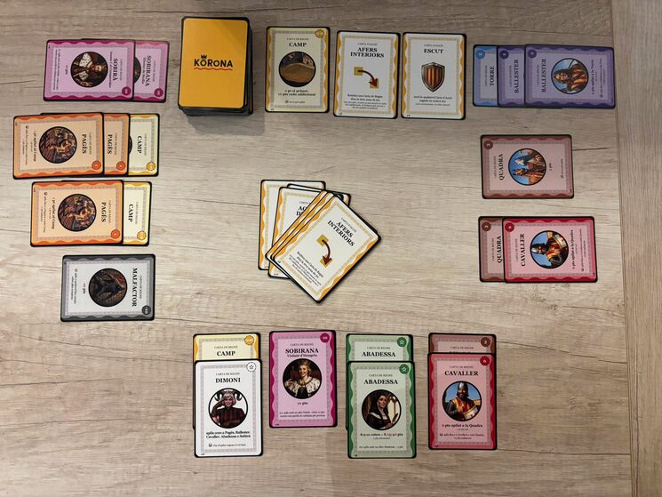 Aspecto de la primera mitad de una partida de 3 personas