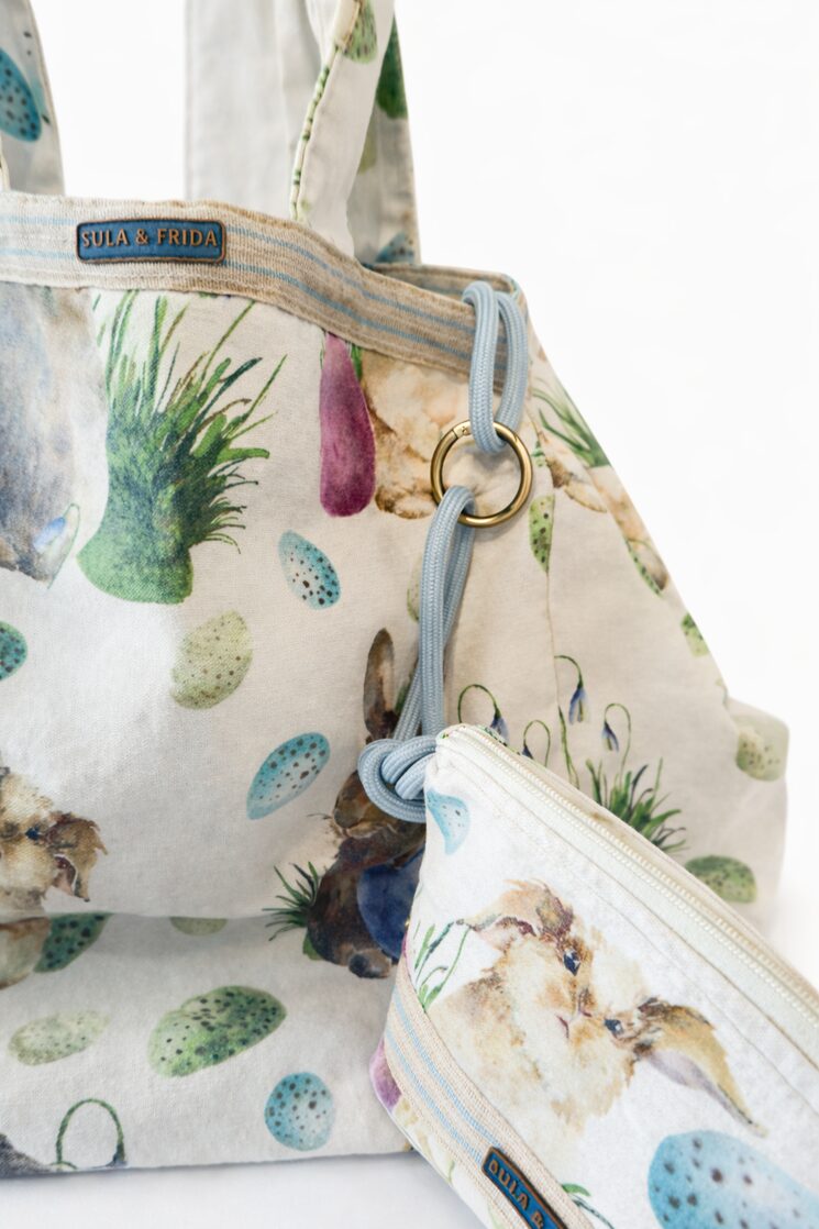 Bolso playa con neceser