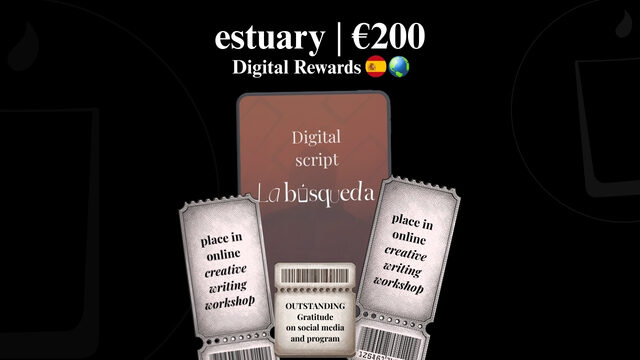 2 places in online creative writing workshop, digital script, outstanding gratitude on social media and program