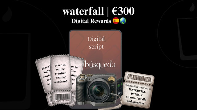 3 places in online creative writing workshop, digital script, outstanding mention as WATERFALL PATRON on social media and program, video of the play