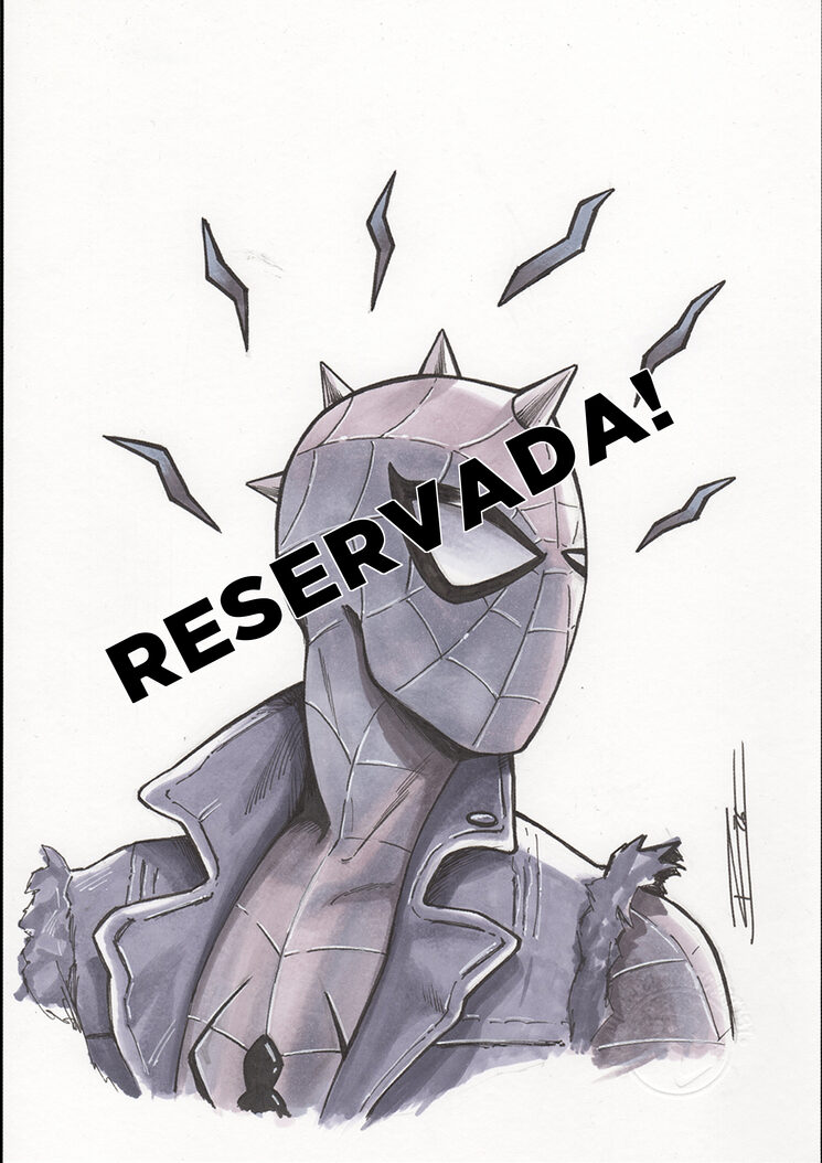 Original Spider-Punk en tamaño A4
