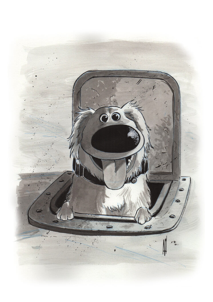 Original a tinta de Dug (UP) en tamaño A4