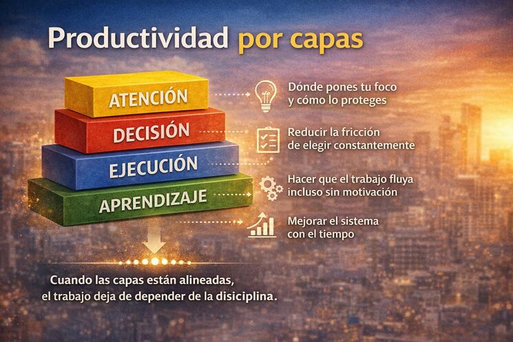 La productividad deja de ser esfuerzo cuando tiene estructura.