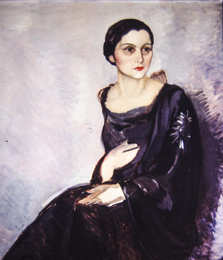Francisca Benito Rivas, esposa del pintor y madre de sus tres hijas