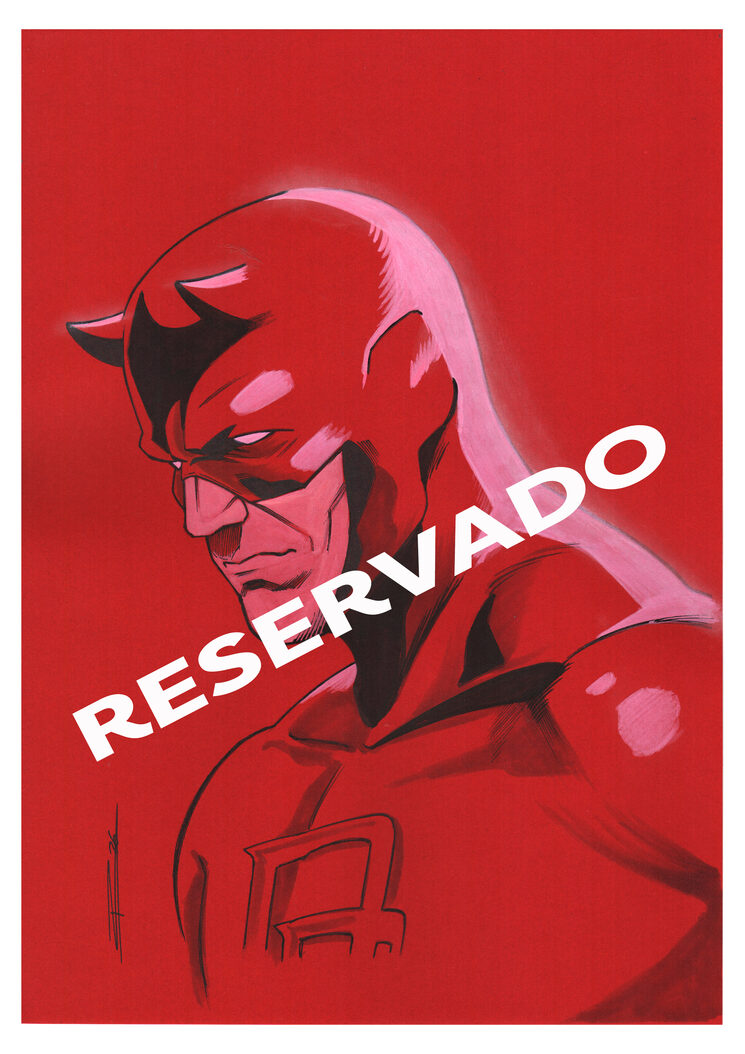Original DareDevil en cartulina roja