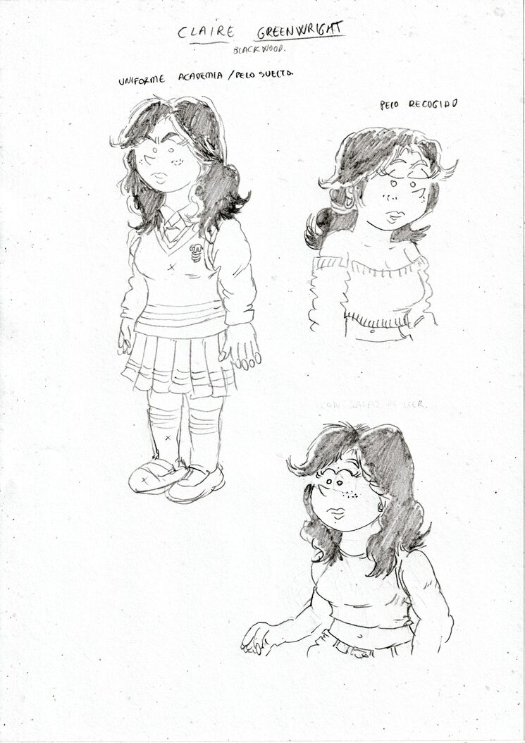 Diseños incluidos en el pack de diseños de personajes 01