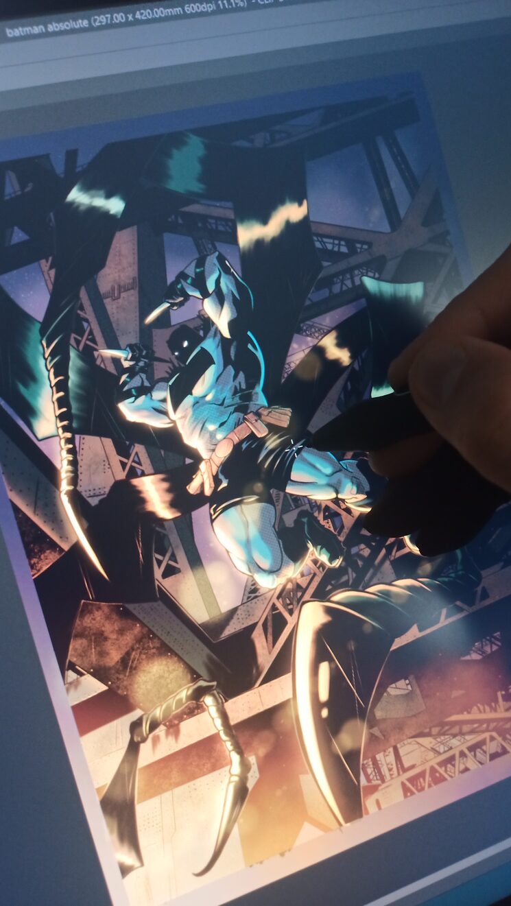 Proceso del color para el poster!!