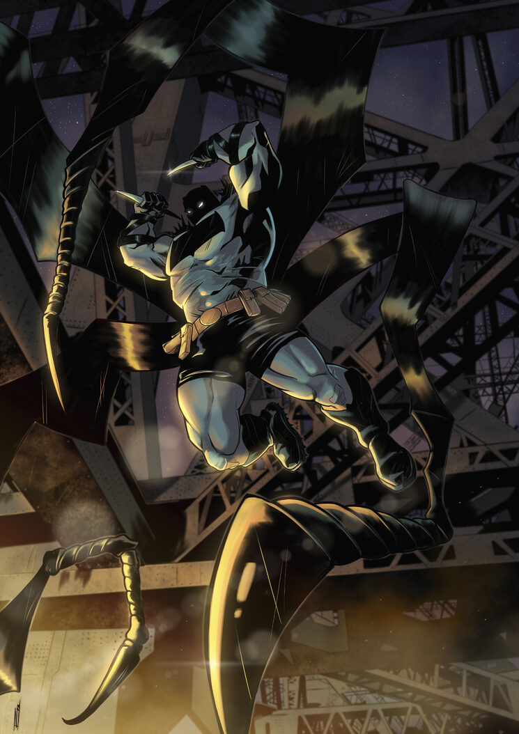 Póster de Absolute Batman para todos los mecenas si se supera el último objetivo.