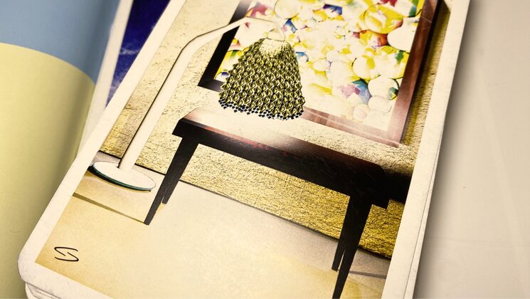 Detalle de una carta de la baraja