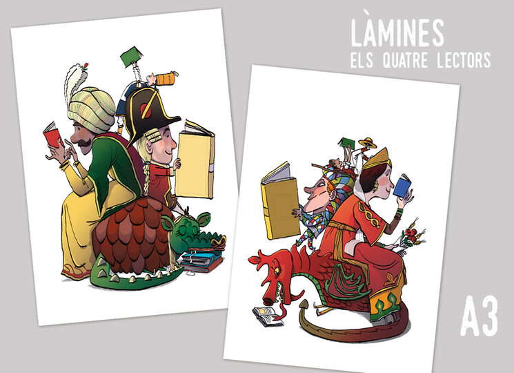 Làmines especials Els quatre lectors