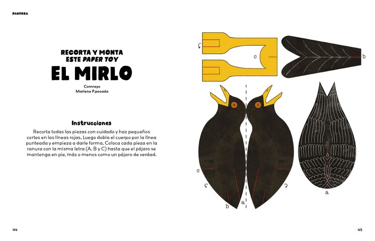 Paper toy para Pantera de Comrayo y Marlenta