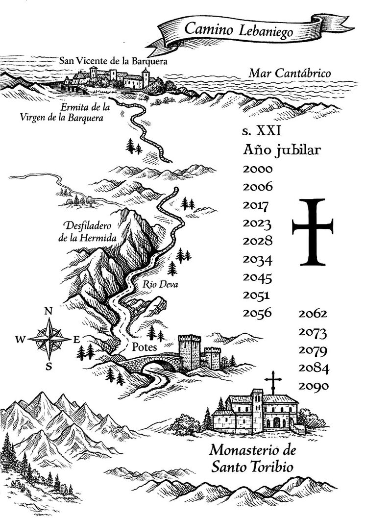 Años jubilares del Camino Lebaniego