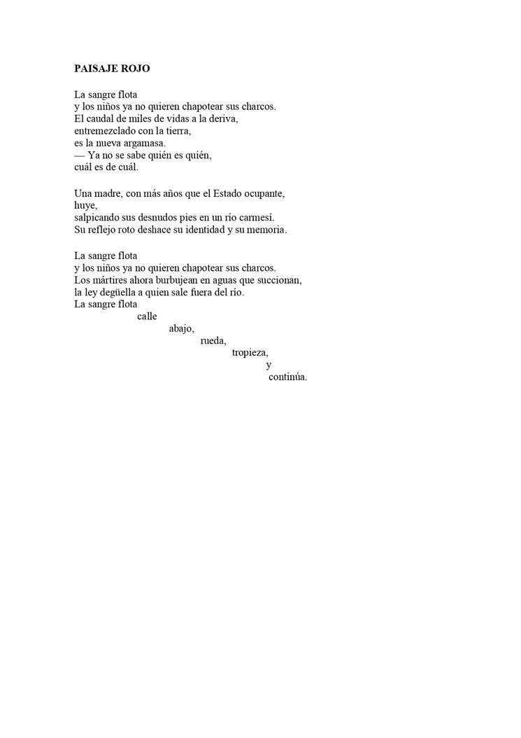 Fragmento de poema del libro