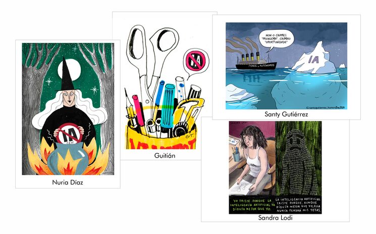 Prints A4 de Nuria, Guitián, Santy e Sandra