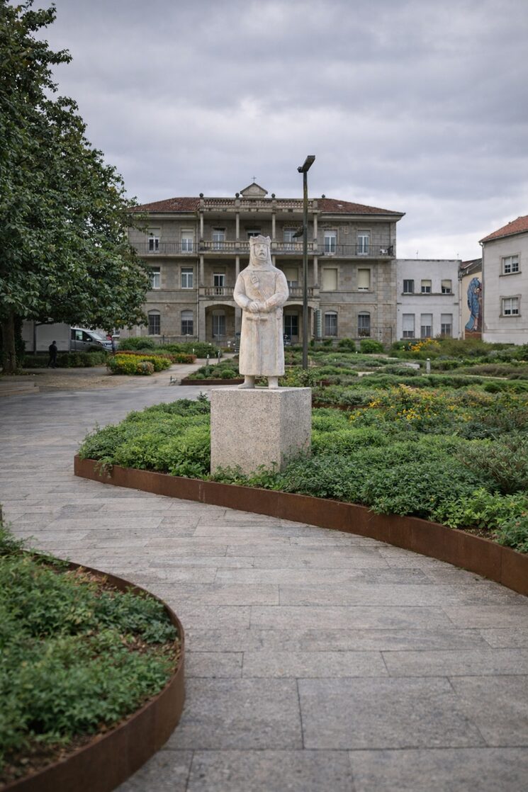 Recreación de la posible ubicación de la estatua