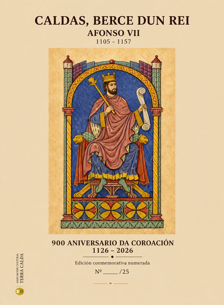 ALFONSO VII. Tumbo A de la Catedral de Santiago de Compostela.