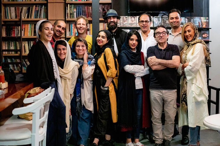Equipo filmación en Un Blues para Teherán